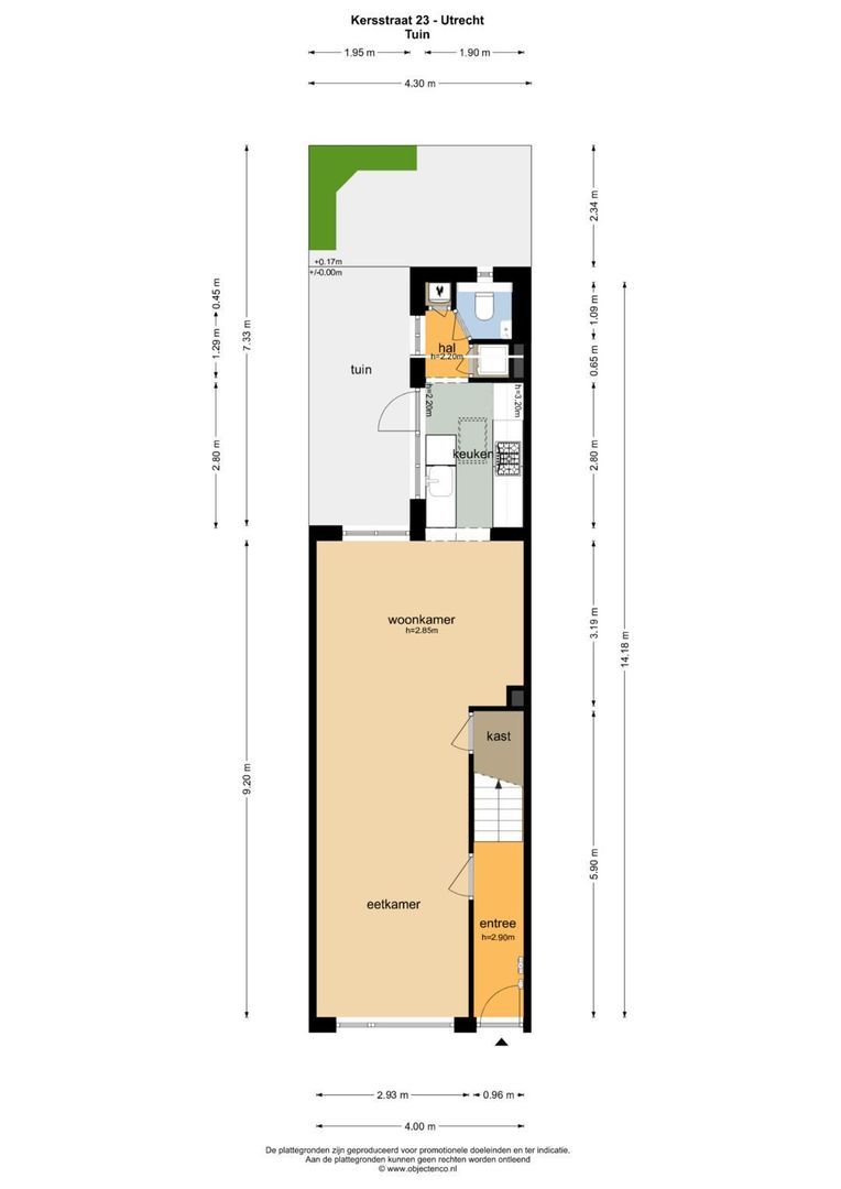 Kersstraat 23, Utrecht plattegrond-0