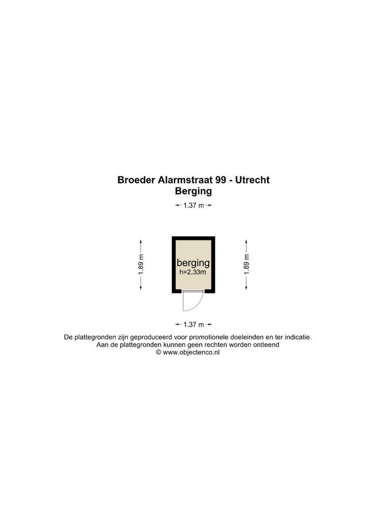 Broeder Alarmstraat 99, Utrecht plattegrond-2