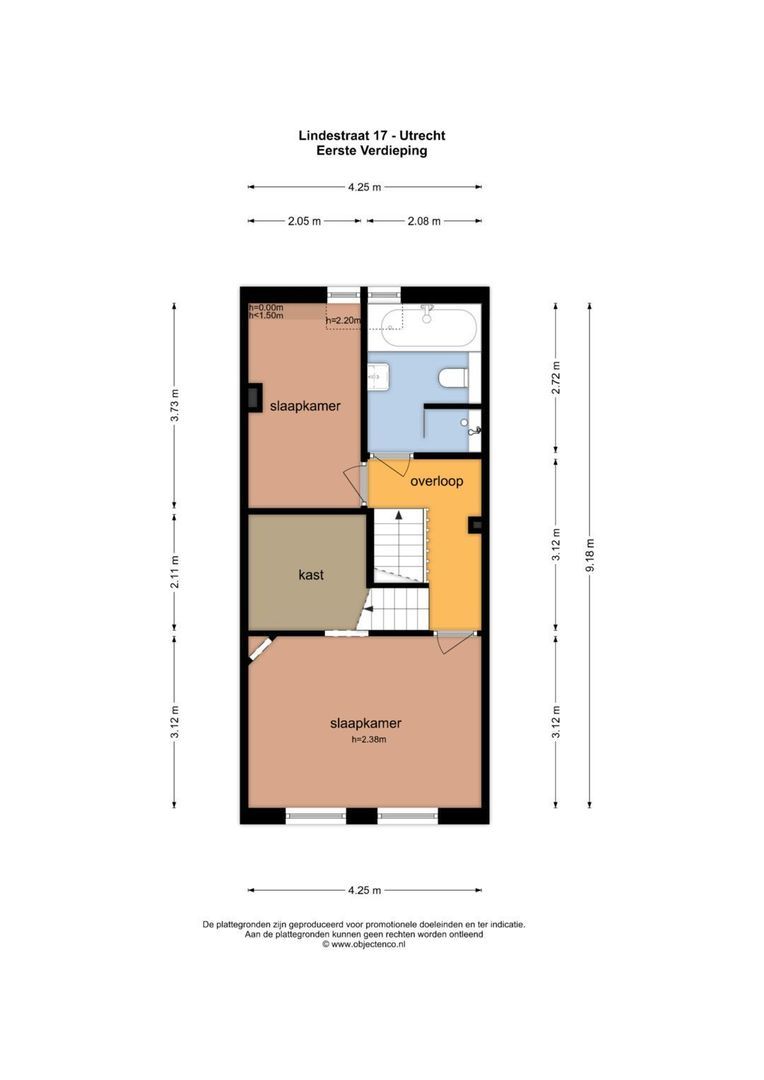 Lindestraat 17, Utrecht plattegrond-2