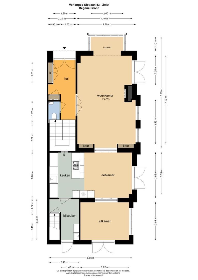 Verlengde Slotlaan 53, Zeist plattegrond-0