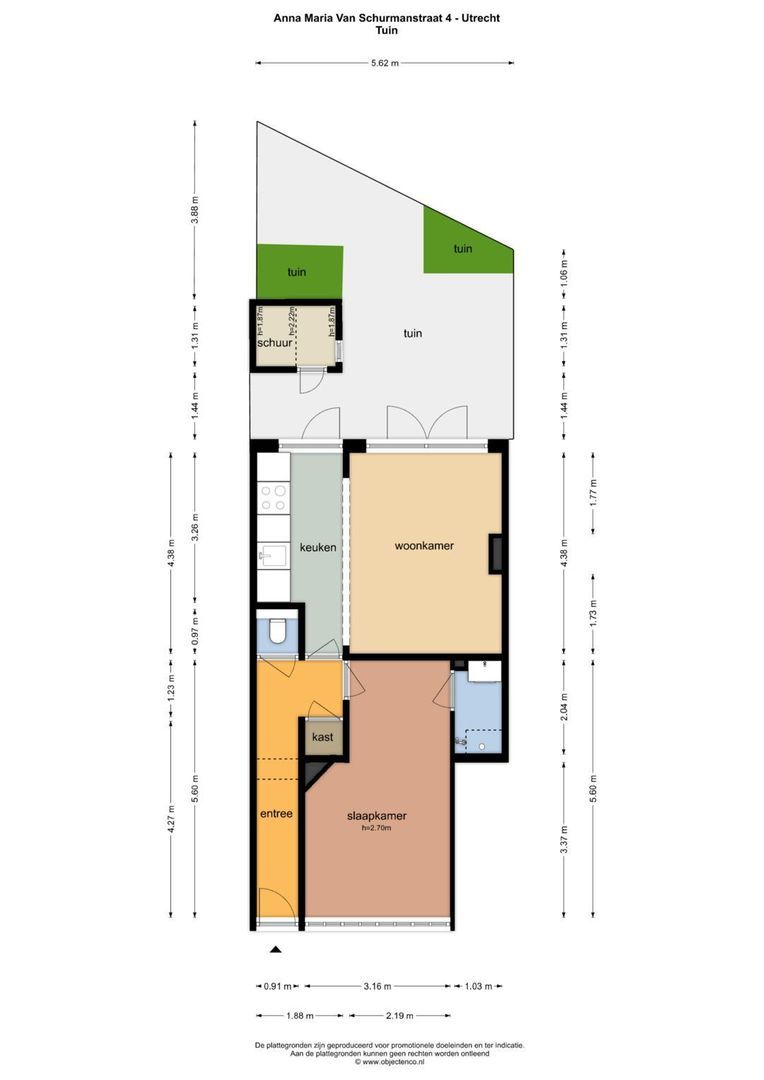 Anna Maria van Schurmanstraat 4, Utrecht plattegrond-0