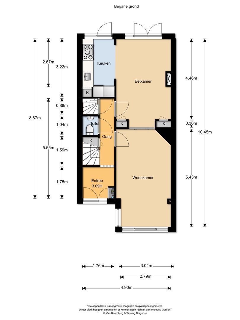 Gerard Doustraat 40, Utrecht plattegrond-1