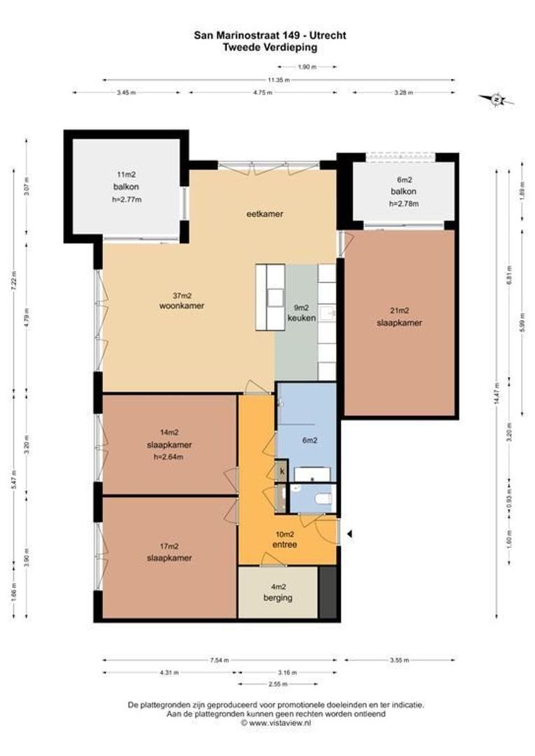 San Marinostraat 149, Utrecht plattegrond-0