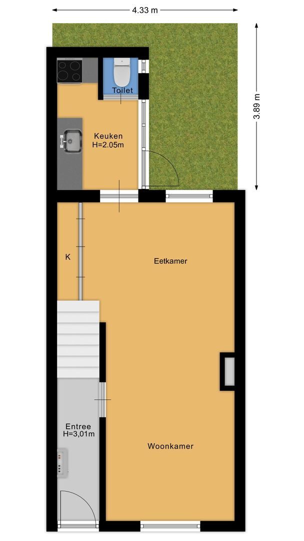 Balistraat 37, Utrecht plattegrond-3