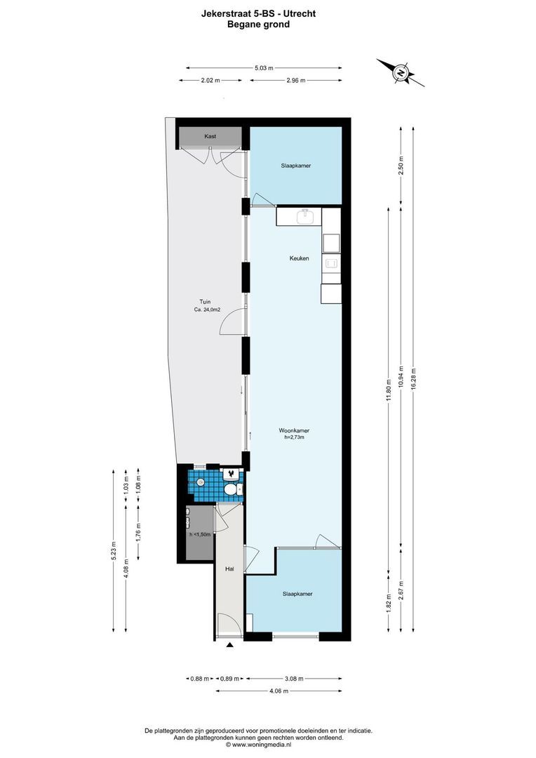Jekerstraat 5, Utrecht plattegrond-0
