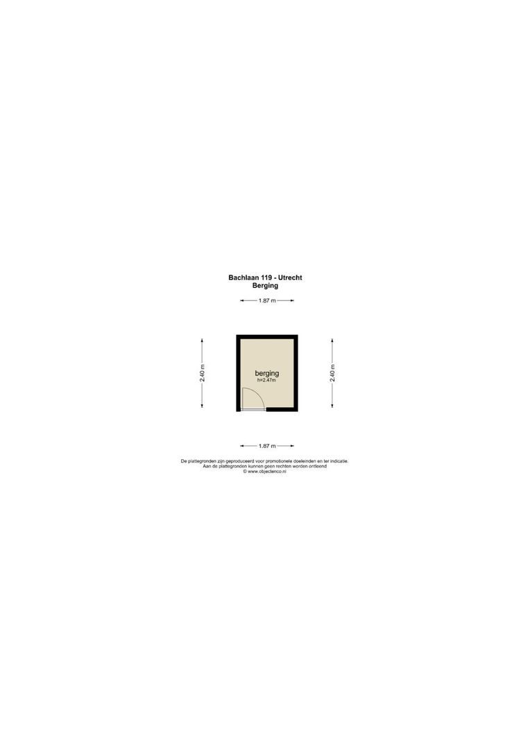 Bachlaan 119, Zeist plattegrond-2
