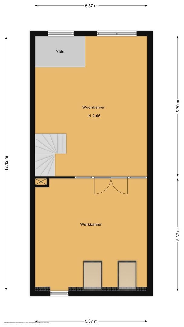 Hoofdstraat 100, Driebergen-Rijsenburg plattegrond-1