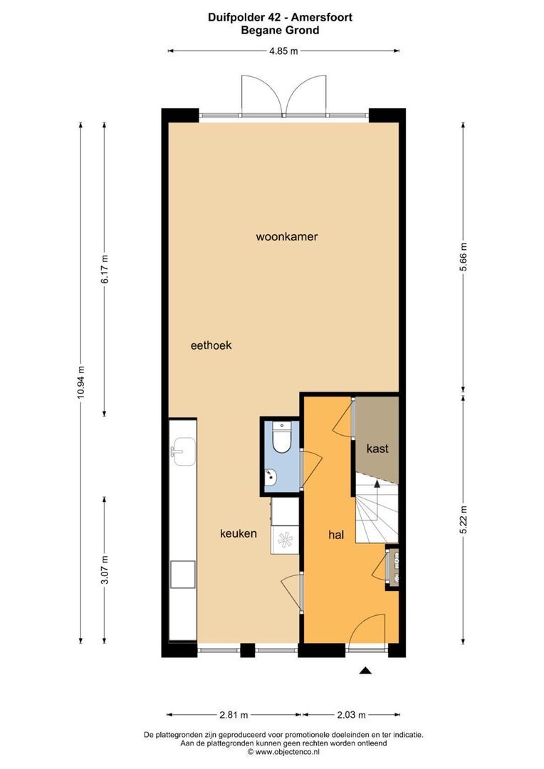 Duifpolder 75, Amersfoort plattegrond-0