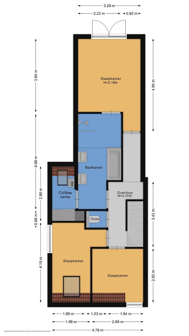 Oosterstraat 16, Driebergen-Rijsenburg plattegrond-2