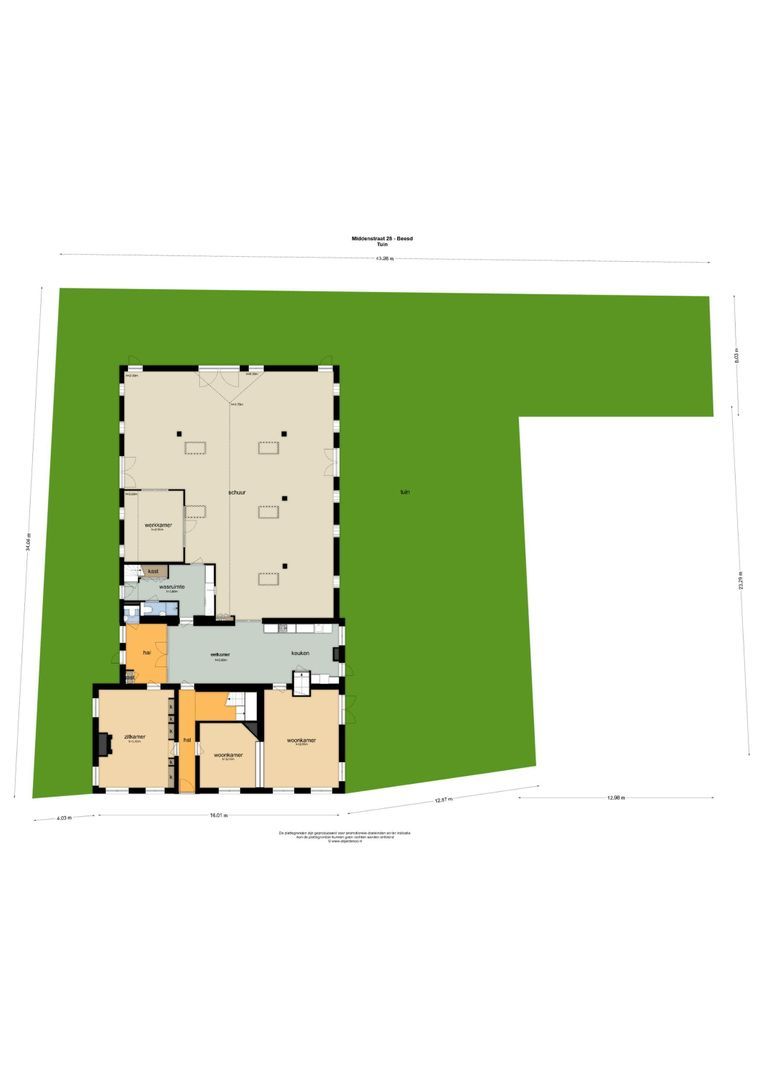 Middenstraat 28, Beesd plattegrond-8