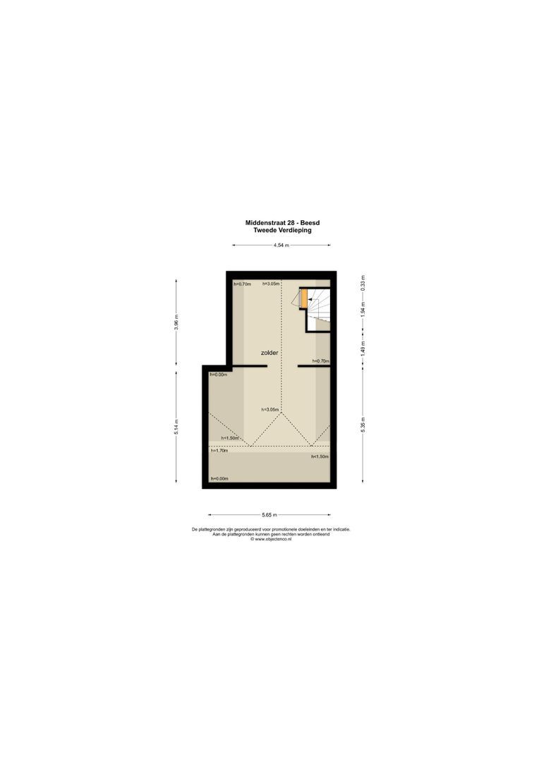 Middenstraat 28, Beesd plattegrond-4