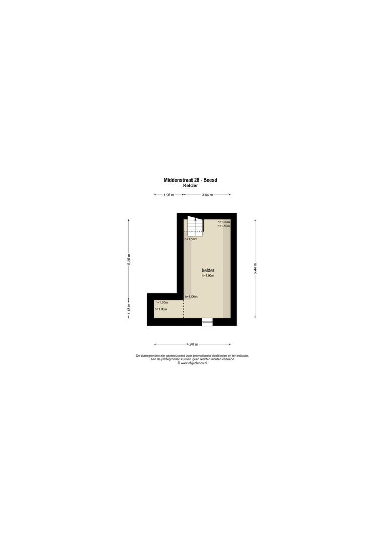 Middenstraat 28, Beesd plattegrond-6