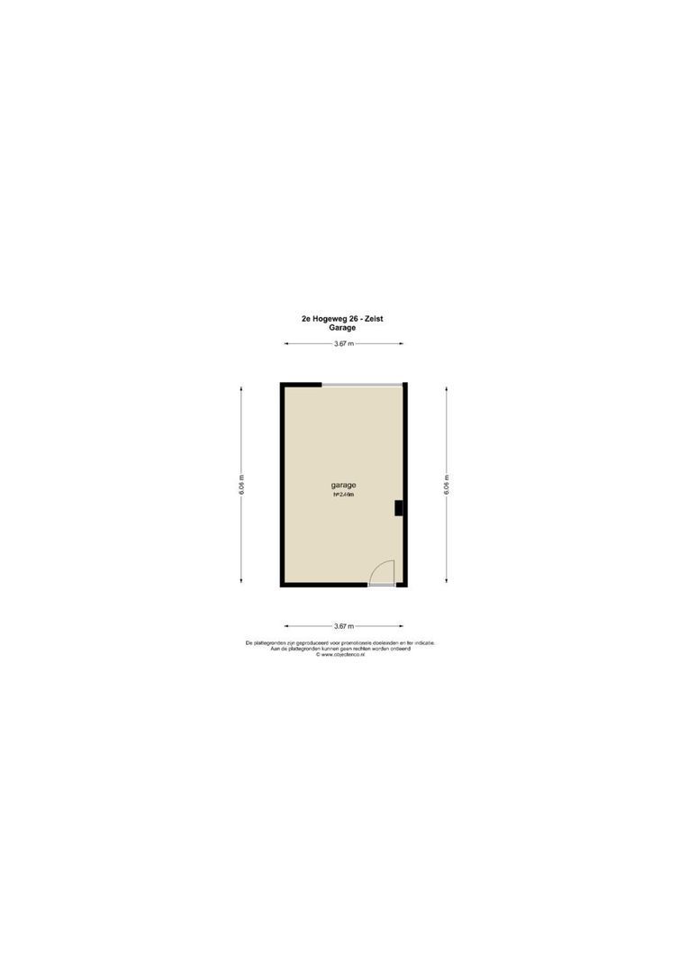 2e Hogeweg 26, Zeist plattegrond-2