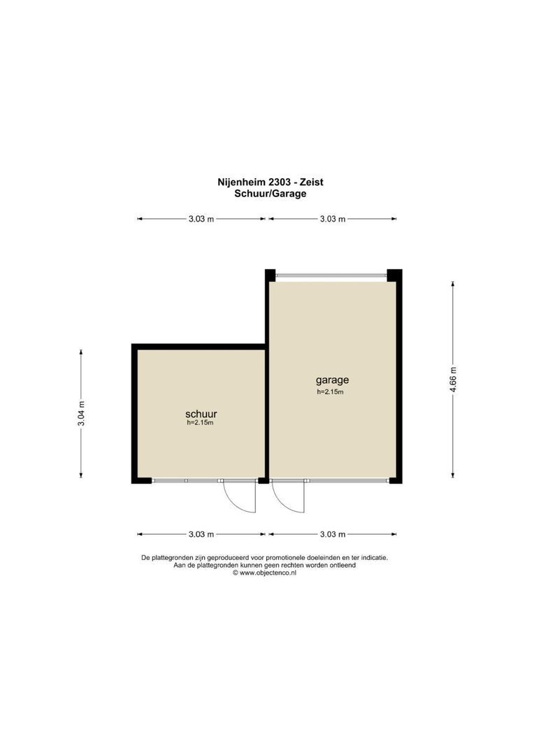 Nijenheim 2303, Zeist plattegrond-7