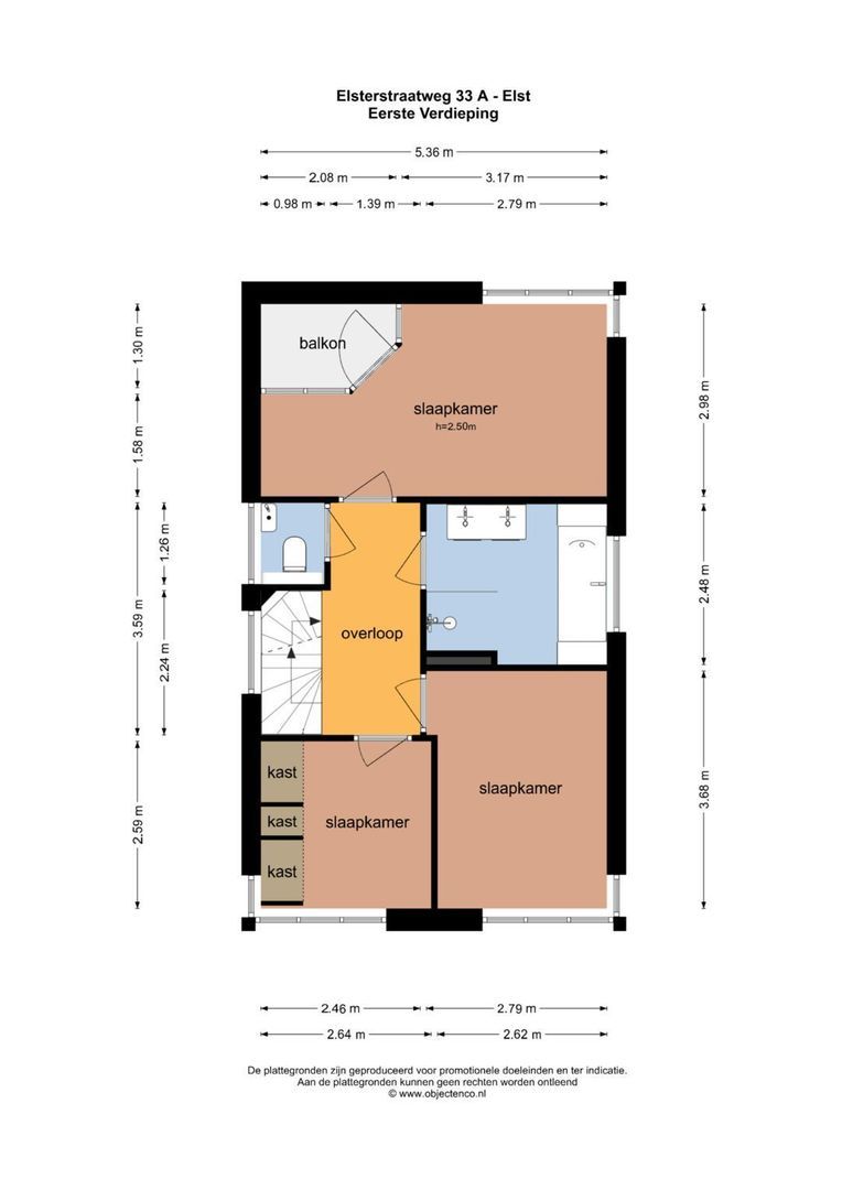 Elsterstraatweg 33 A, Elst Ut plattegrond-3