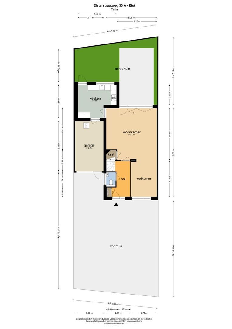 Elsterstraatweg 33 A, Elst Ut plattegrond-0