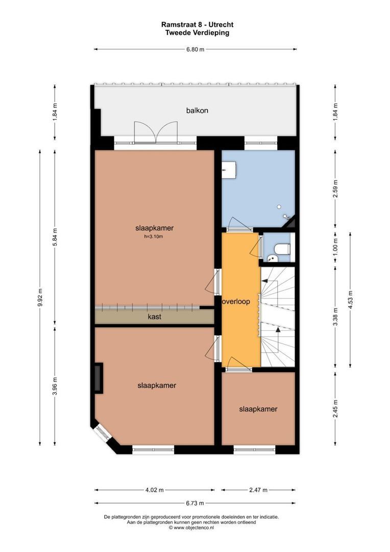 Ramstraat 8, Utrecht plattegrond-4