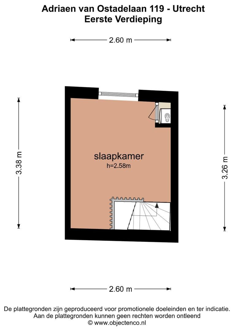 Adriaen van Ostadelaan 119, Utrecht plattegrond-3