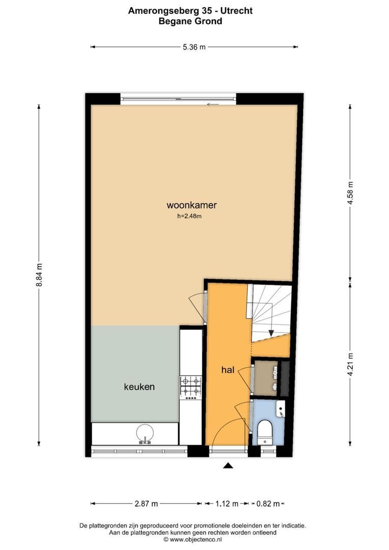 Amerongseberg 35, Utrecht plattegrond-0