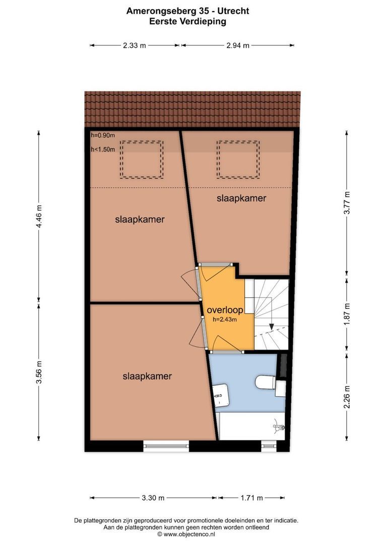 Amerongseberg 35, Utrecht plattegrond-2