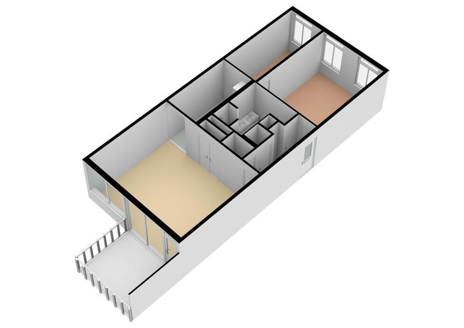 Mgr. van de Weteringstraat 95 B, Utrecht plattegrond-2