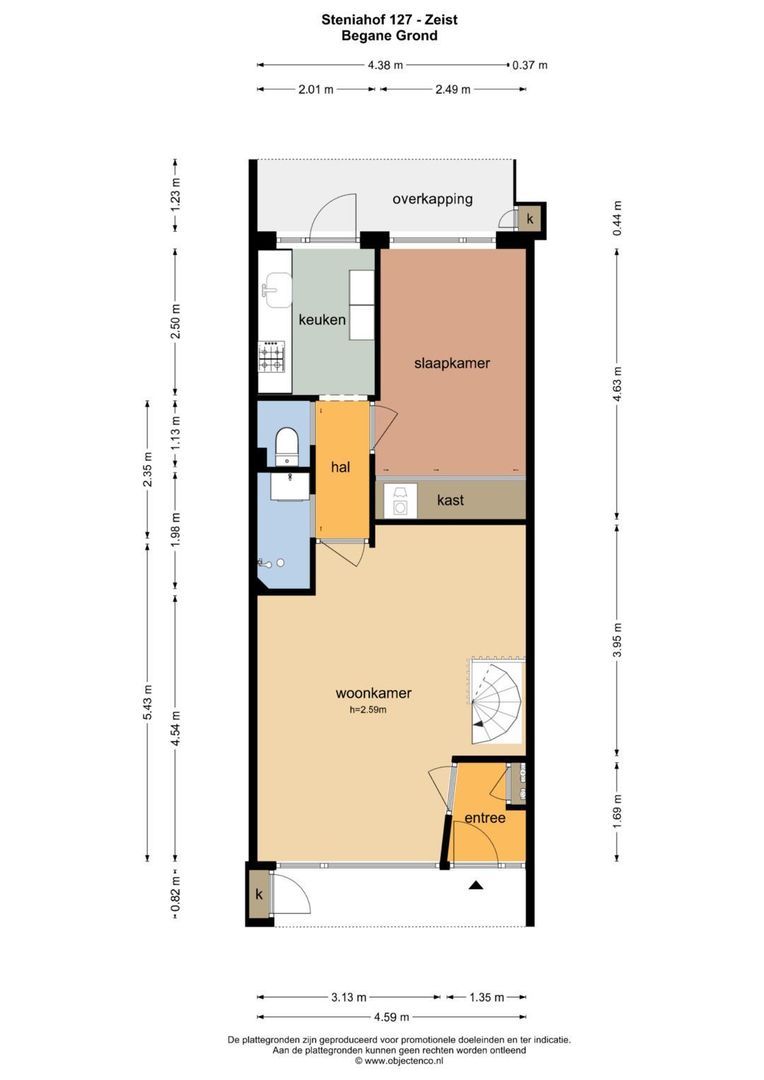 Steniahof 127, Zeist plattegrond-0