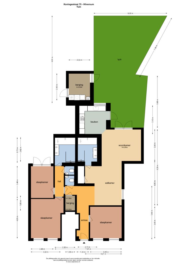 Koningsstraat 75, Hilversum plattegrond-0