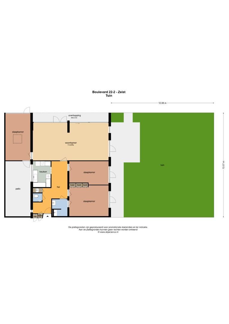 Boulevard 22 2, Zeist plattegrond-2