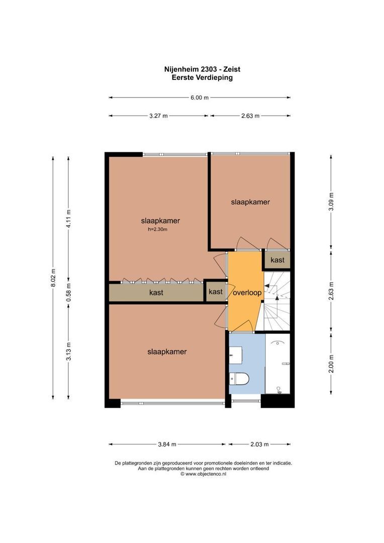 Nijenheim 2303, Zeist plattegrond-2