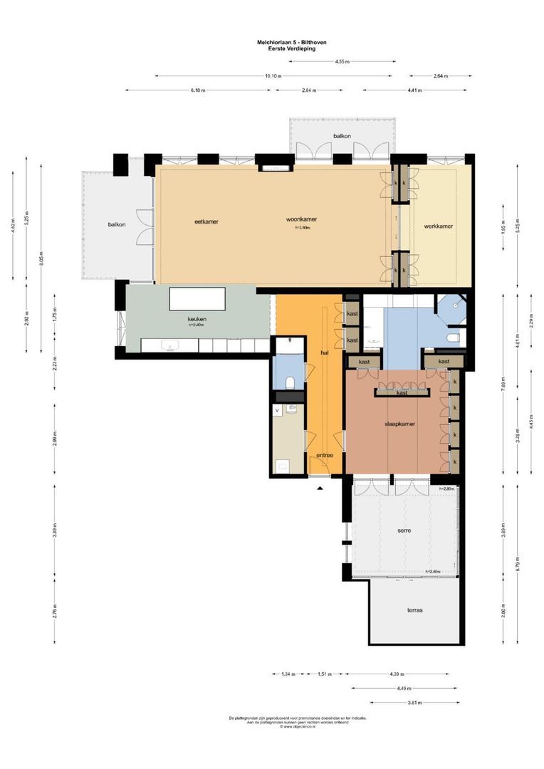 Melchiorlaan 5, Bilthoven plattegrond-0
