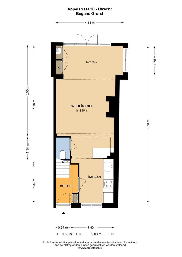 Appelstraat 20, Utrecht plattegrond-1