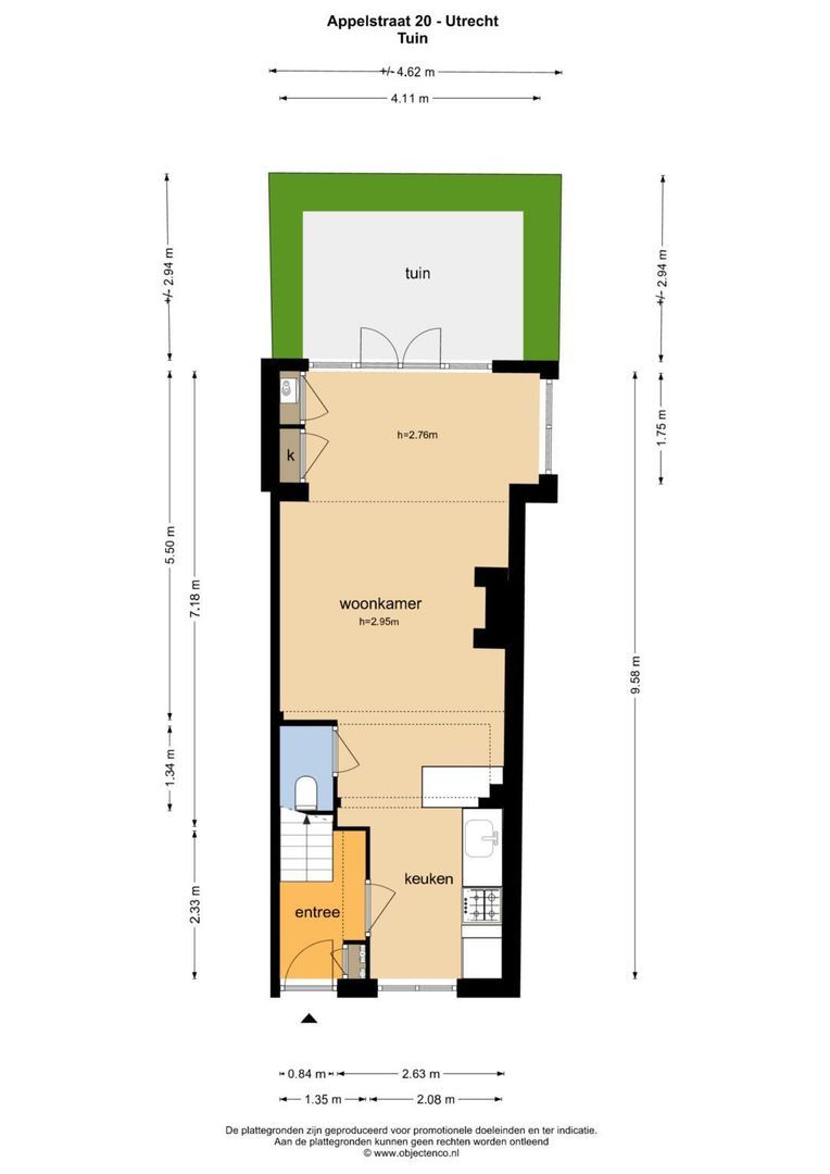 Appelstraat 20, Utrecht plattegrond-0