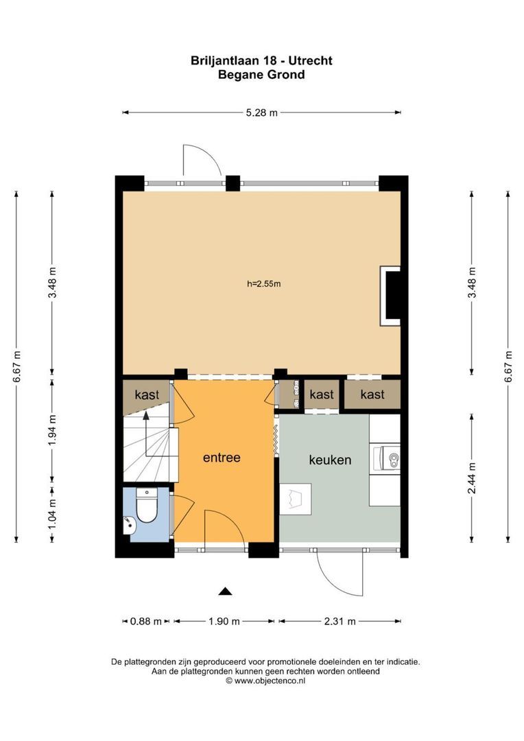 Briljantlaan 18, Utrecht plattegrond-1