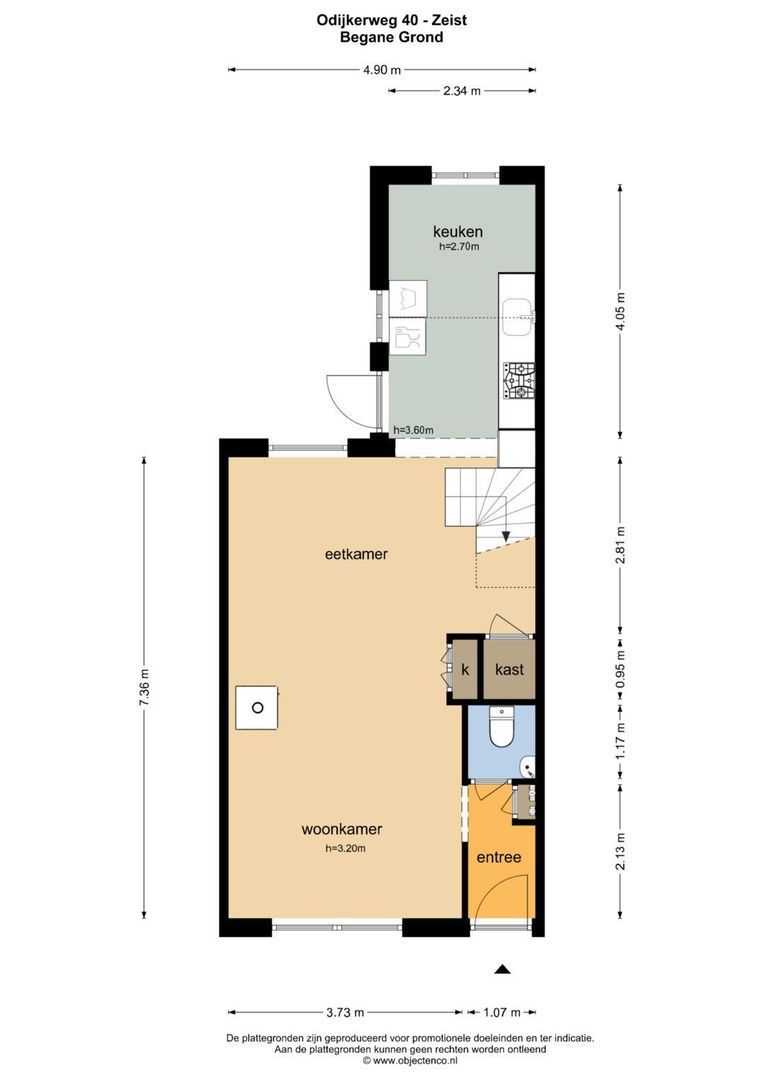 Odijkerweg 40, Zeist plattegrond-0