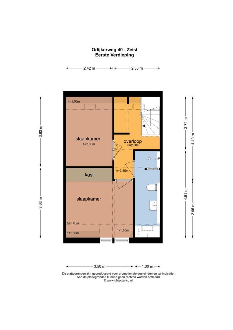 Odijkerweg 40, Zeist plattegrond-2