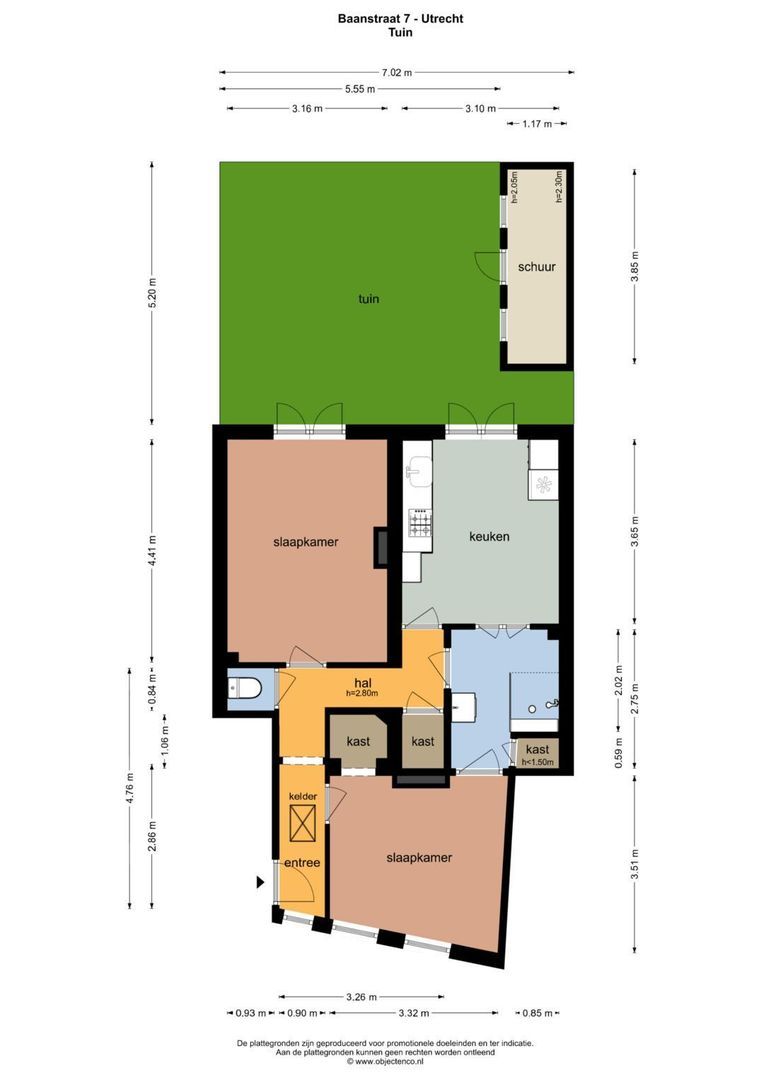 Baanstraat 7, Utrecht plattegrond-0