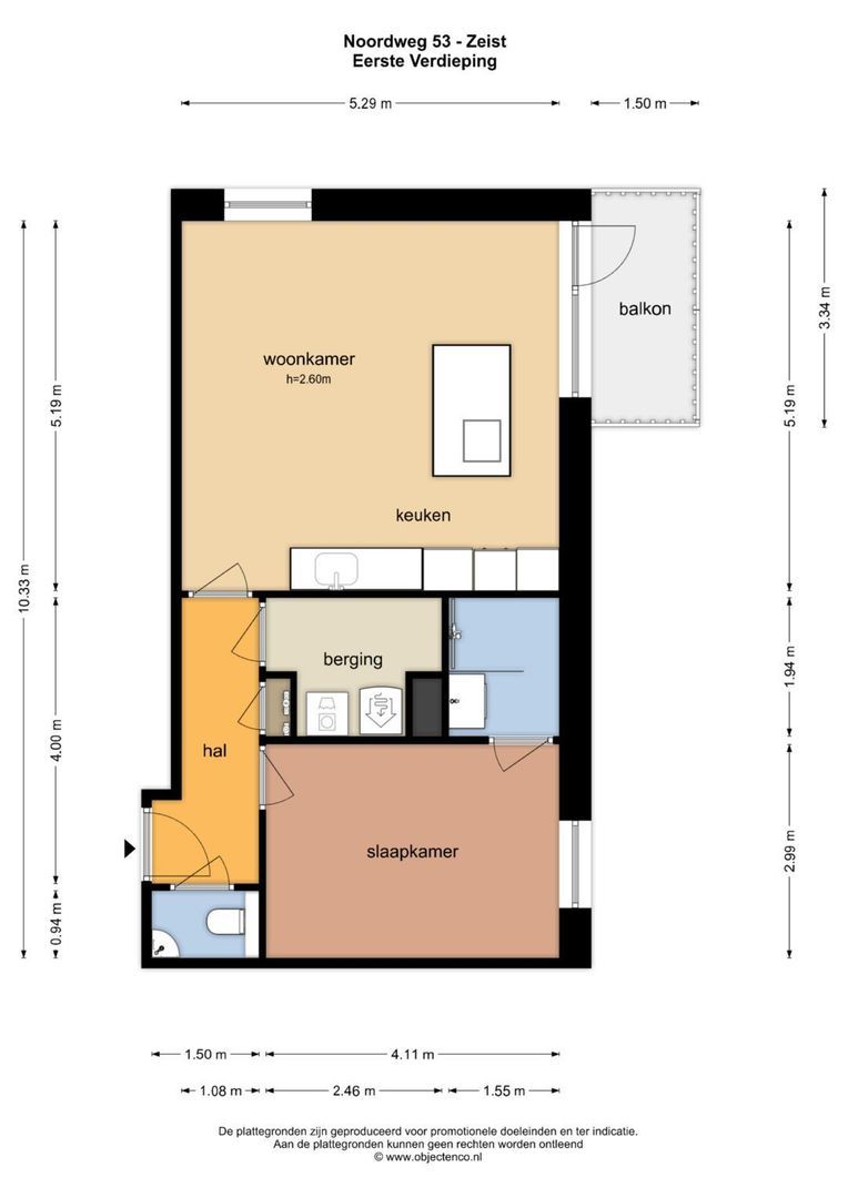 Noordweg 53, Zeist plattegrond-0