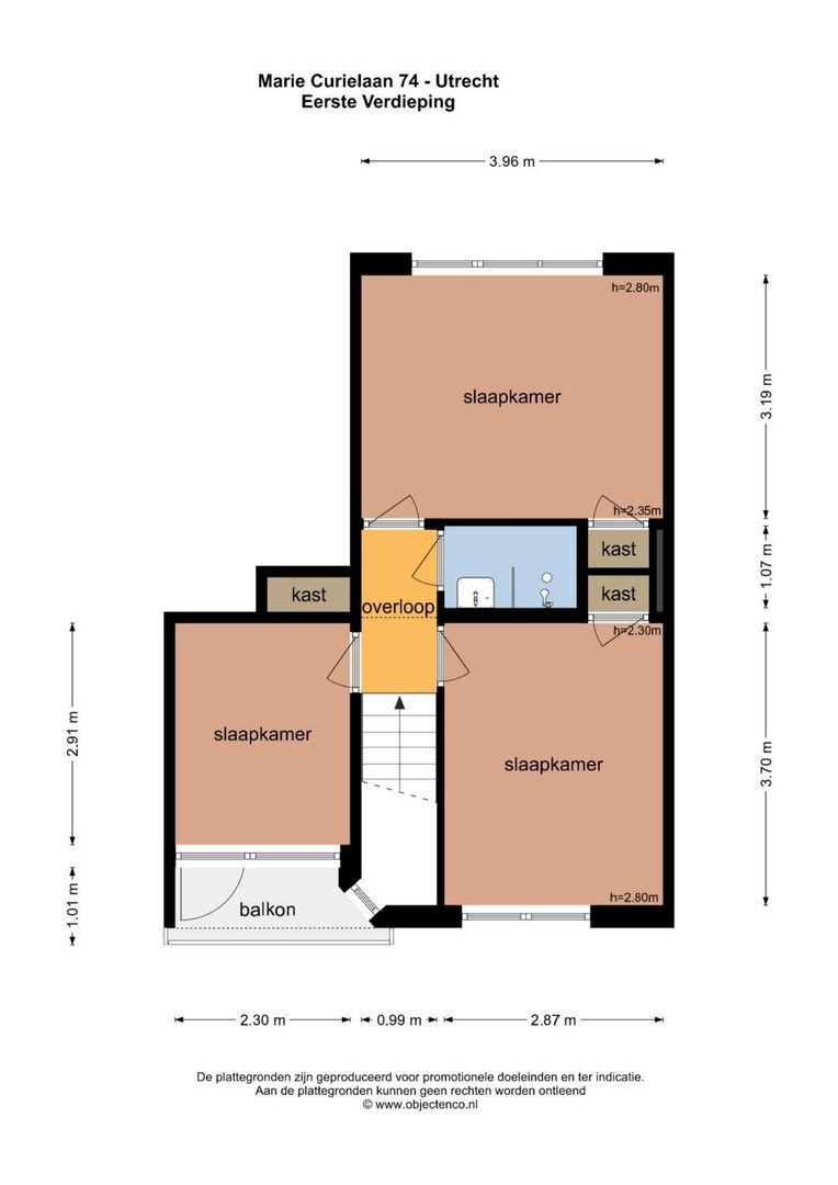 Marie Curielaan 74, Utrecht plattegrond-3