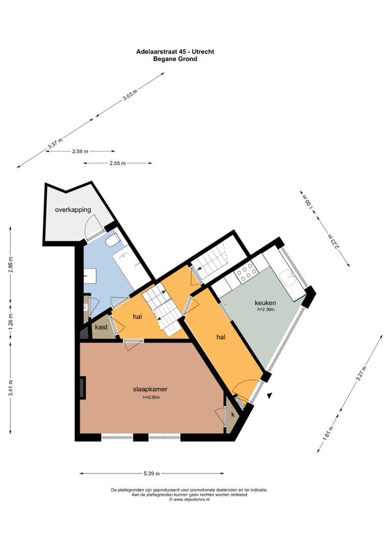 Adelaarstraat 45, Utrecht plattegrond-0