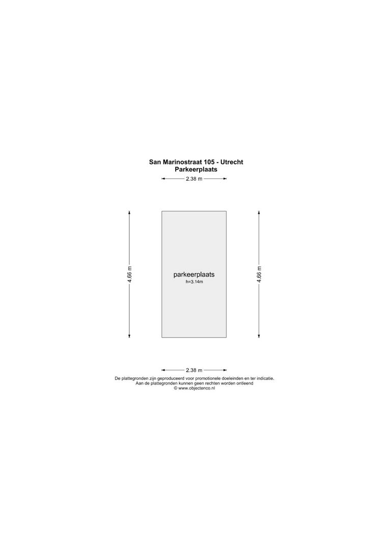 San Marinostraat 105, Utrecht plattegrond-4
