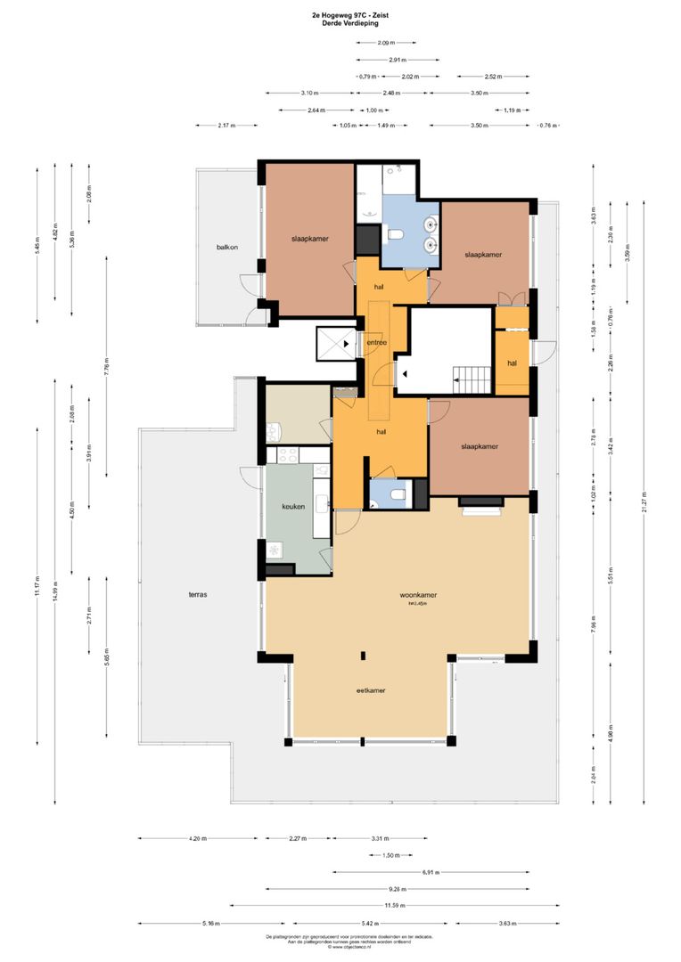 2e Hogeweg 97 C, Zeist plattegrond-0