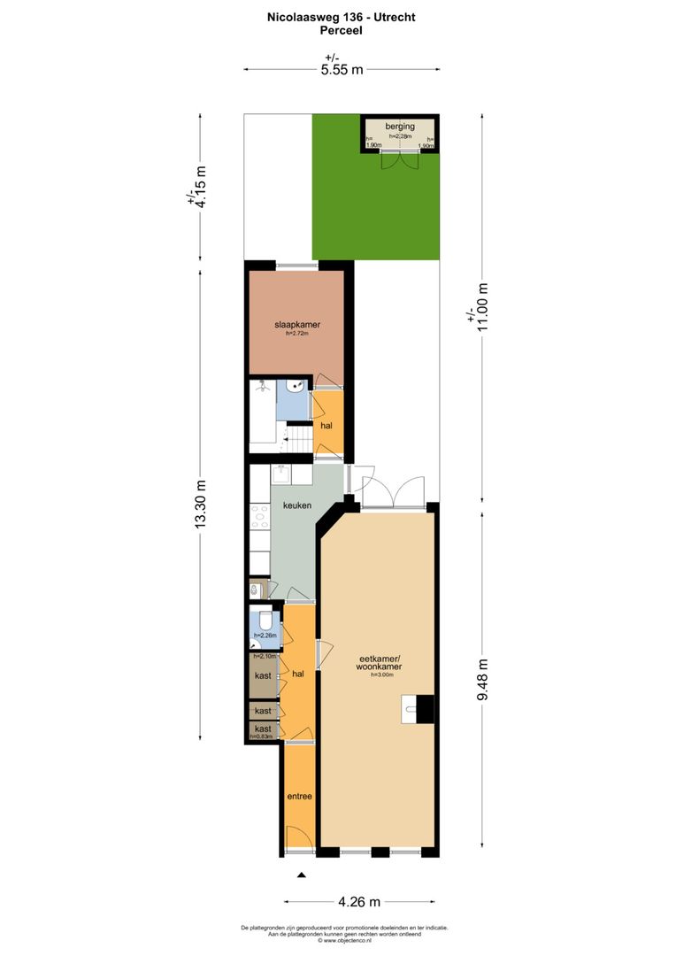 Nicolaasweg 136, Utrecht plattegrond-0