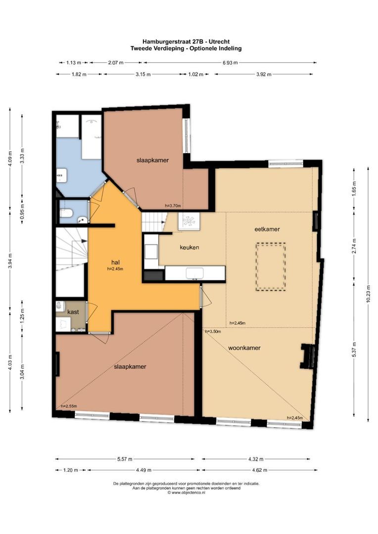 Hamburgerstraat 27 B, Utrecht plattegrond-3