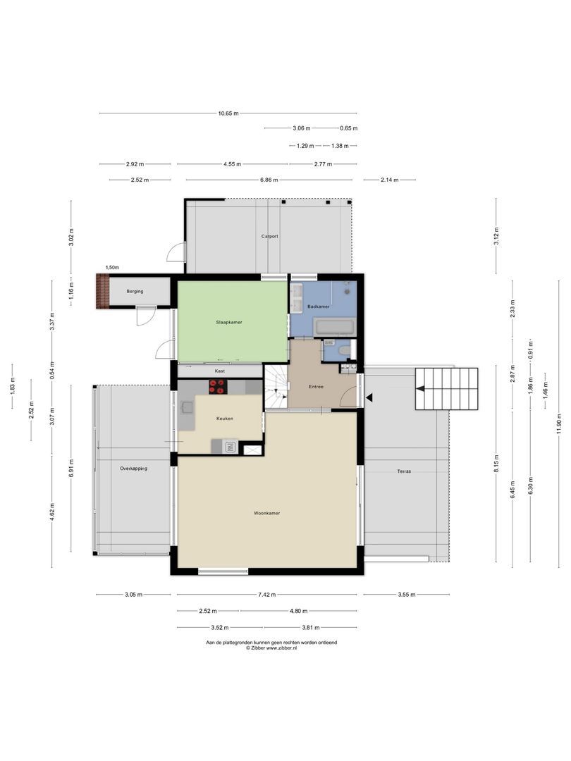 Duinweg 9, Renesse plattegrond-0