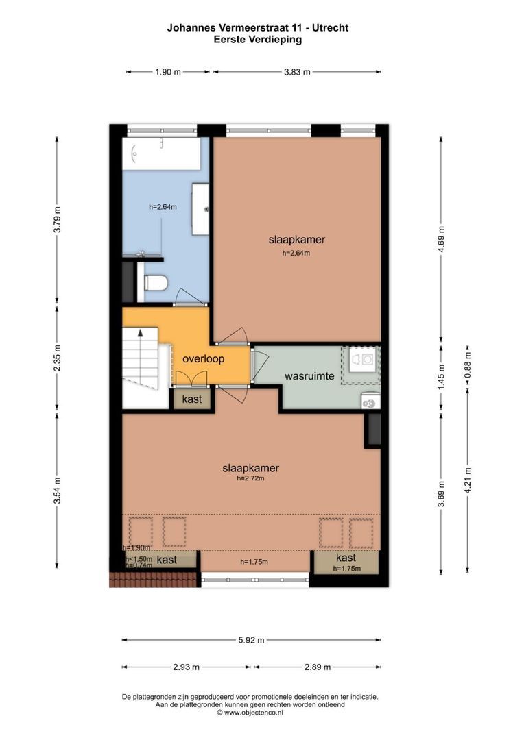 Johannes Vermeerstraat 11, Utrecht plattegrond-3