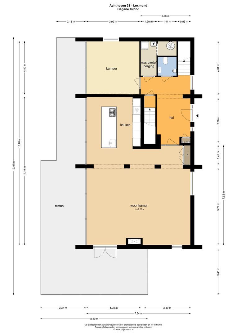 Achthoven 31, Lexmond plattegrond-0