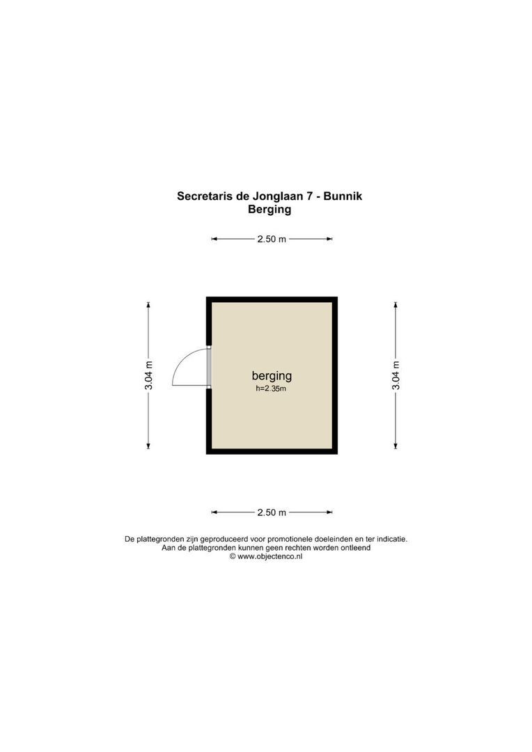 Secretaris de Jonglaan 7, Bunnik plattegrond-7