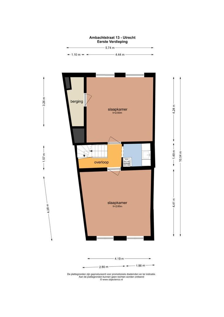 Ambachtstraat 13, Utrecht plattegrond-2