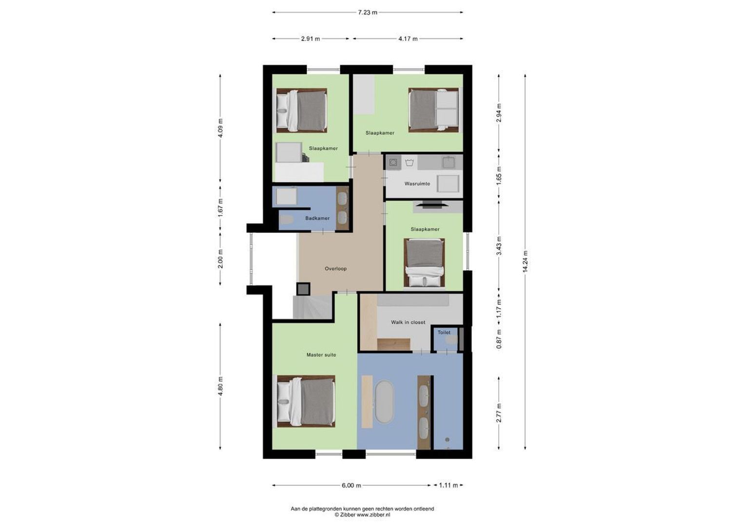 Hubert van Schonauwenlaan 4, Culemborg plattegrond-1