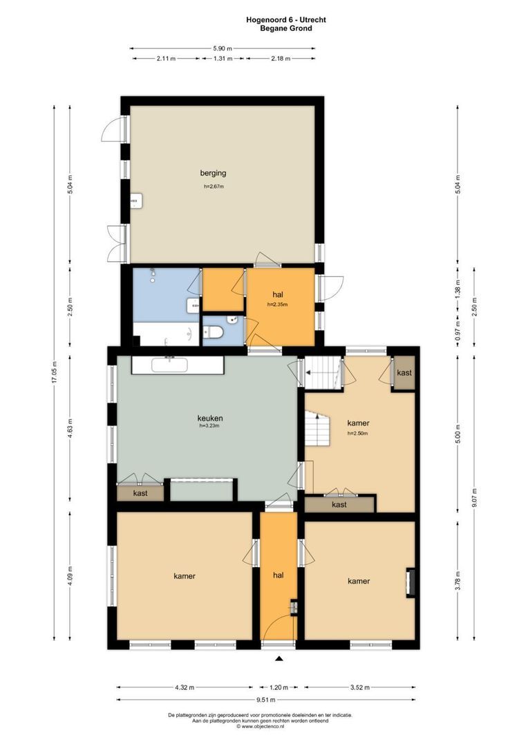 Hogenoord 6, Utrecht plattegrond-0